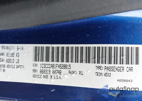 2015 Chrysler 200 Limited from USA, damaged, VIN 1C3CCCAB1FN528815